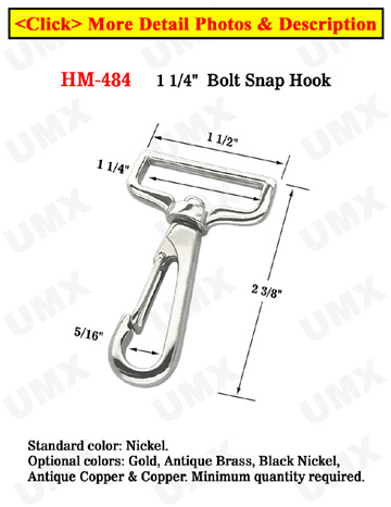Popular Square Head Lobster Clip Hooks: For Flat Rope 