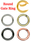Metal Key Rings: 1" Steel Keyrings: Gold, Antique Brass, Copper, Nickel and Black Nickel