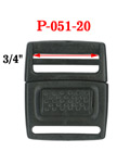 3/4" Easy Center Release Plastic Buckles: For Pet Collars or Vest Locks P-051-20/Per-Piece