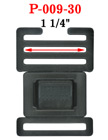 1 1/4" Easy Ladder Lock Center Release Plastic Buckles