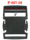 2" Heavy Duty Plastic Buckles with Side Release Latch