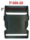 2 Jumbo Side Release Plastic Buckles For Wide Flat Straps 