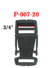 3/4" Side Release Plastic Buckles With Easy Open Latch P-007-20/Per-Piece