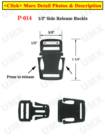 1/2" Shoe Locks, Small Strap Lock Plastic Buckles