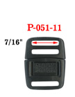 7/16" Small Center Release Plastic Buckles: For Pet Collars or Shoe Locks