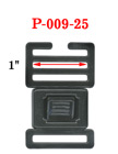 1" Small Ladder Lock Center Release Plastic Buckles P-009-25/Per-Piece