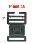 1" Small Ladder Lock Center Release Plastic Buckles