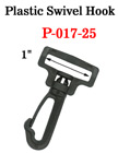 1" Medium Size Plastic Swivel Hooks: For Flat Straps P-017-25/Per-Piece