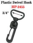 3/4" Wide Flat Strap Swingable Plastic Hooks: For Flat Straps HP-2455/Per-Piece