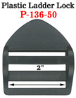 2" Heavy Duty Jumbo Plastic Ladder Lock Buckles: Heavy Strap Buckle Fasteners P-136-50/Per-Piece