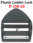 2 Jumbo Side Release Plastic Buckles For Wide Flat Straps