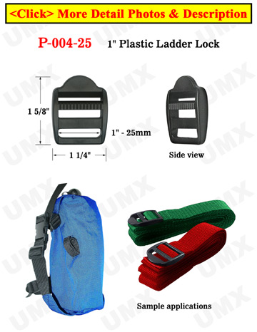 Plastic Locks: Strap Locking Buckles: Ladder Style Fasteners