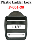 1 1/4" Plastic Locks: Ladder Lock Buckles P-004-30/Per-Piece