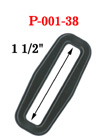 1 1/2" Heavy Duty Rectangular Shape Plastic Rings