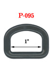 1" Heavy Duty Plastic D-Rings P-095/Per-Piece