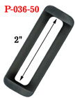 2" Jumbo Size Regular Heavy Duty Plastic Rectangle Ring