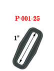 1" Medium Size Retangular Plastic Rings with Enhanced Edge P-001-25/Per-Piece