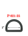 1 1/2 Large Plastic D-Ring: For Apparel, Lanyards and Craft Making 