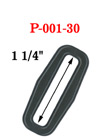 1 1/4" Popular Size Rectangle Plastic Rings with Enhanced Edge P-001-30/Per-Piece