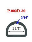 1 1/4" Popular Size Indented Plastic D-Ring: For Apparel, Lanyards and Crafts Making P-002D-30/Per-Piece