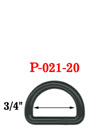 3/4" Small Plastic D-Ring: For Apparel, Lanyards and Crafts Making