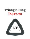 3/4" Heavy Duty  Plastic Triangle Rings P-012-20/Per-Piece