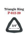 3/4" Heavy Duty  Plastic Triangle Rings