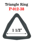 1 1/2" Large Size Triangle Plastic Rings P-012-38/Per-Piece