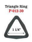 1 1/4" Popular Size Plastic Triangle Rings P-012-30/Per-Piece