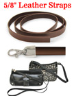 Sturdy Leather Straps: Genuine Flat Leather 5/8"(W)x44"(L)