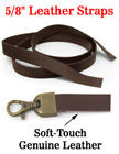Leather Straps: Genuine Soft-Touch Leather - 5/8"(W)x36"(L)