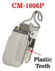Easy Hook Metal Suspender Clips With PVC Plastic Protection: Nickel Color CM-1006P