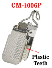 Easy Hook Metal Suspender Clips With PVC Plastic Protection: Nickel Color