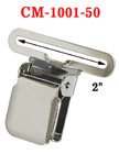 2" Tool Belt Suspender Clips: For Wide Strap Belt Suspender Without Plastic PVC Teeth: Nickel Color