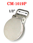1/2" Round Metal Suspender Clips  With PVC Plastic Teeth To Protect Fabrics
