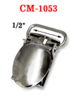 1/2" Strap Clamping Coupler Metal Suspender Clips Without Plastic PVC Teeth: Nickel Color CM-1053