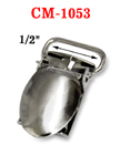 1/2" Strap Clamping Coupler Metal Suspender Clips Without Plastic PVC Teeth: Nickel Color