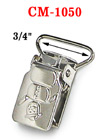 3/4" Metal Snowman Suspender Clips Without Plastic PVC Teeth: Nickel Color CM-1050/Per-Piece