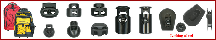2 pcs / Plastic Cord Locks 4 pcs Black very durable Metal Cord Locks 