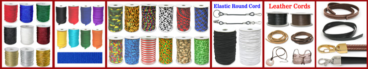 Craft Making Supplies: Craft Cords, Strings, Straps, metal Wire: Nylon, Polyester, Plastic, Fabric, Leather, steel metal, Metallic, Elastic, Coil, Velcro Fastener Tapes.