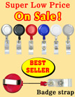 Round Badge Reels With Badge Straps