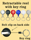 Retractable Key Holders With Key Rings (Keychains)