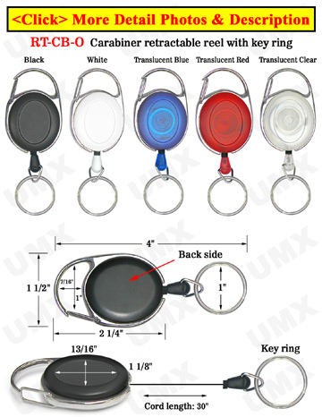 Carabiner Retractable  Keychains For Key Chain Holders