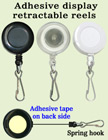 High Quality & Cheap Convention Display Retractable Convention Disply Reels With Metal Spring Hooks and Adhesive Backing RT-61-SK/Per-Piece