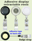 Adhesive Simple Snap-On Display Retractable Reels With Snap-On Straps and Adhesive Backing RT-61-ST/Per-Piece