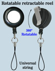 All Direction Pull Retractable Cell Phone String Reels With Universal Strings & Belt Clips