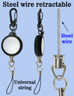 Steel Metal Cable Wire Retractable Reels With Universal Strings RT-03S-CP1/Per-Piece