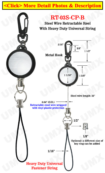 Heavy Duty Cable Wire Retractable Reels With Heavy Duty Universal Fasteners  