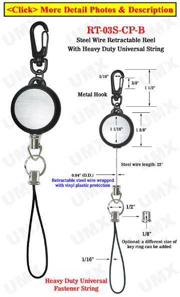 Heavy Duty Cable Wire Retractable Reels With Heavy Duty Universal Fasteners