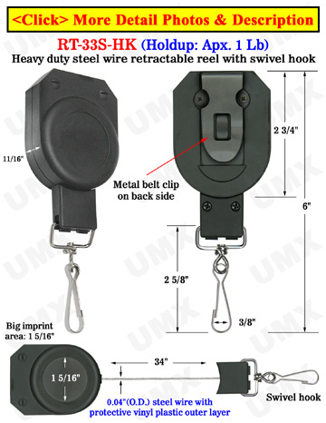 Heavy Duty Retractable Reel For Multiple Handheld Accessories